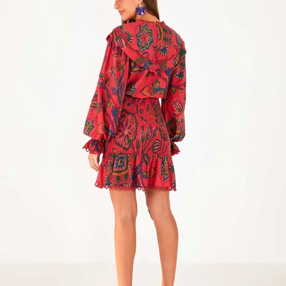 Farm Rio Tapestry Mini Dress - Picture 4 of 14